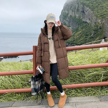 Warm Long Puffer Coat for Women