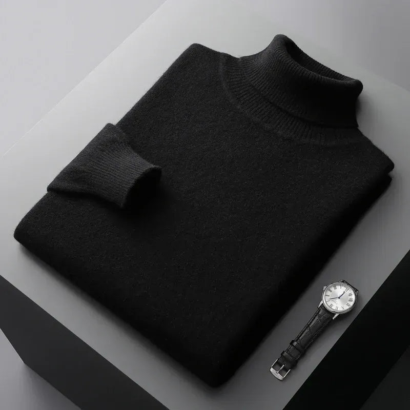 Textured Crew Neck Sweater Men