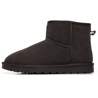 Warm Mini Ankle Boots with Fuzzy Lining for Women
