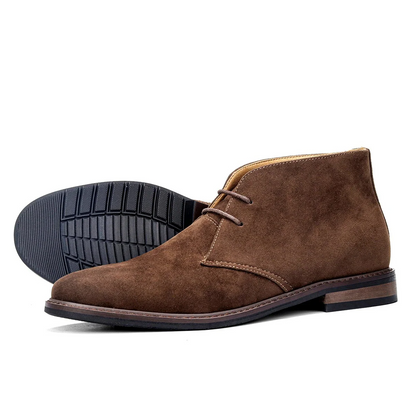 Comfortable Tan Leather Ankle Boots For Men