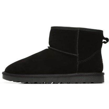 Warm Mini Ankle Boots with Fuzzy Lining for Women