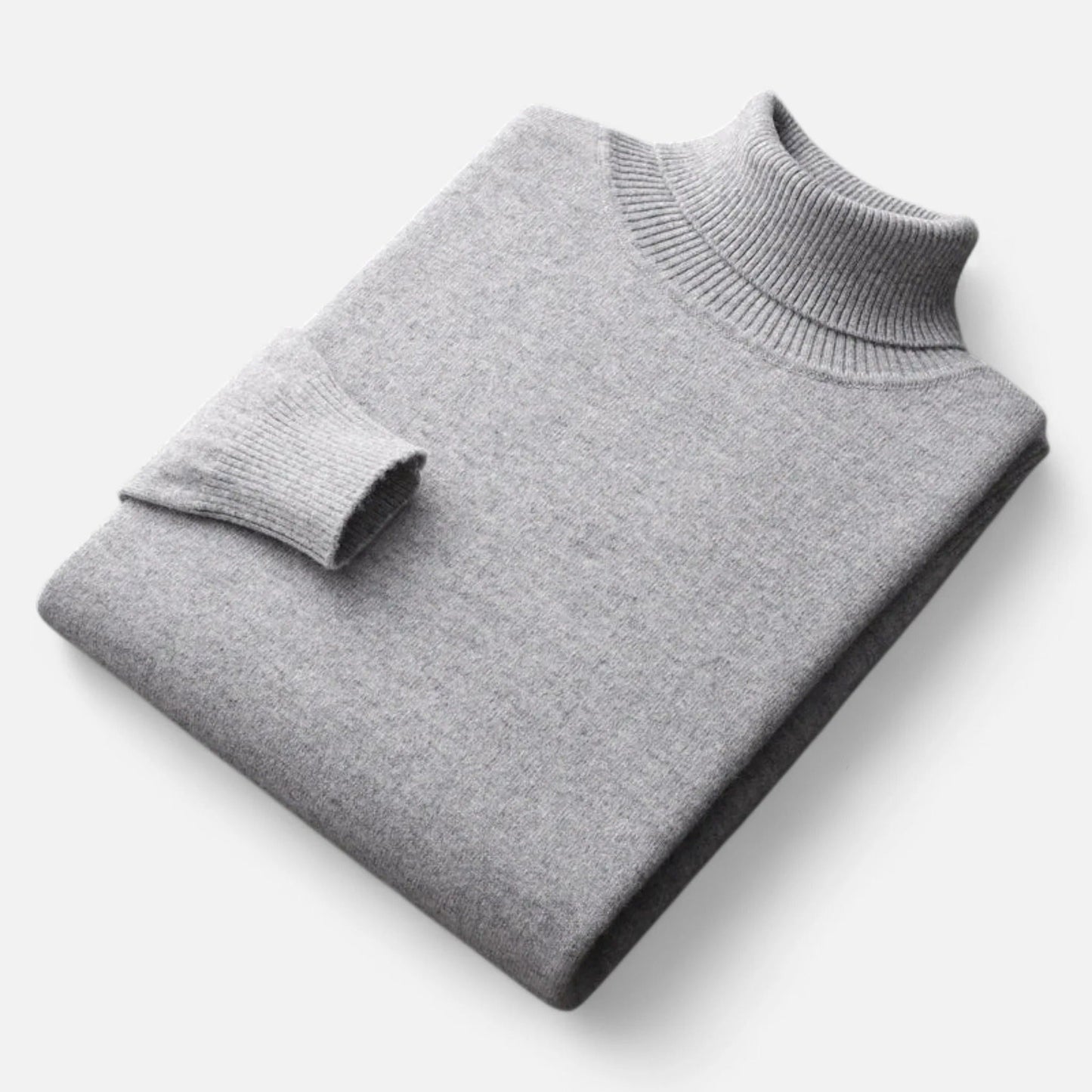 Fitted Crew Neck Men's Sweater