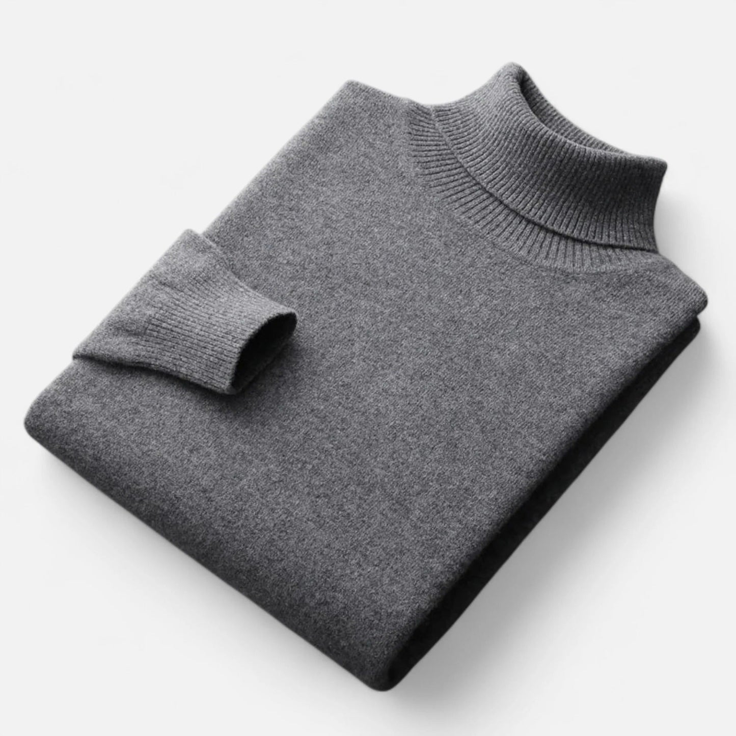 Fitted Crew Neck Men's Sweater
