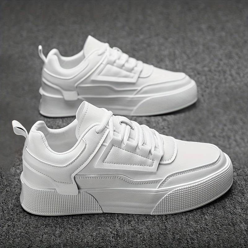 Fresh Black Thick Sole Sneakers Men