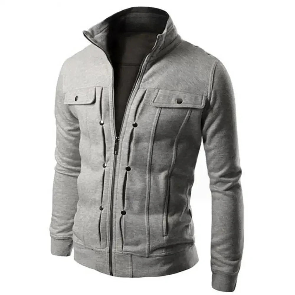 Regular Fit Mens Zip Up Casual Jacket