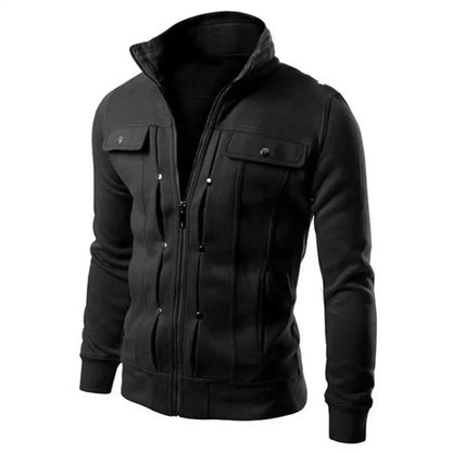 Regular Fit Mens Zip Up Casual Jacket