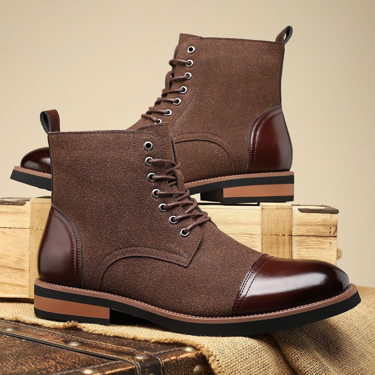 Tall Leather Mens Boots