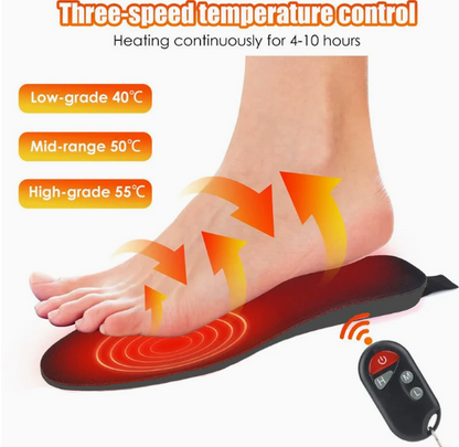 Warm Electric Heated Insoles for Cold Feet