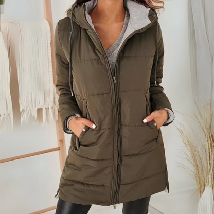 Warm Lightweight Down Filled Hooded Jacket