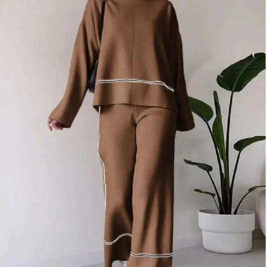 Soft Women's 2 Piece Knit Jumper and Legging Set - OutfitLondon