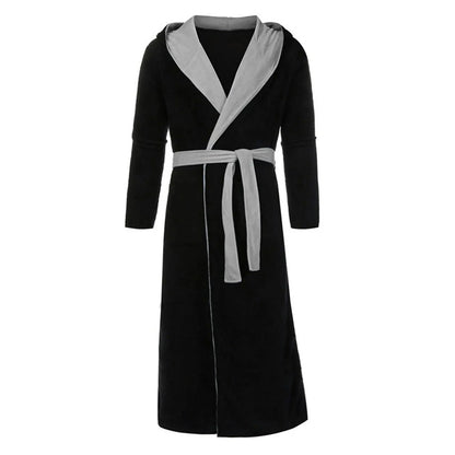 Warm Navy Blue Men's Bath Robe