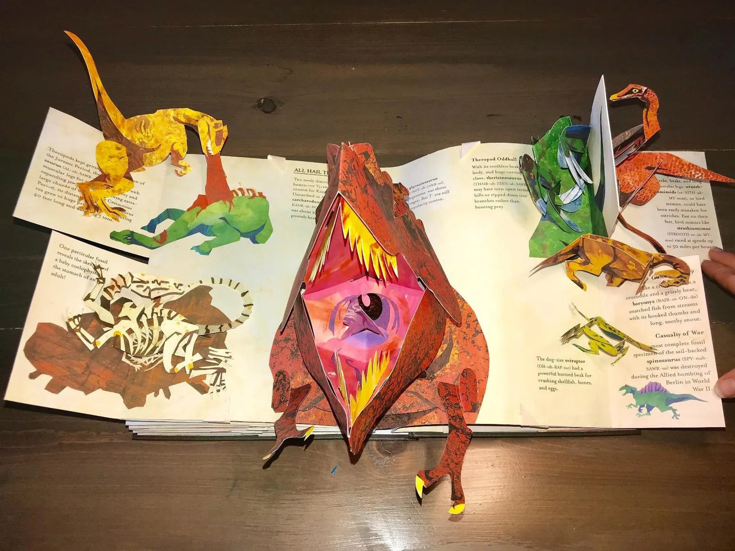 Fun Pop Up Dinosaur Book for Kids Adventure