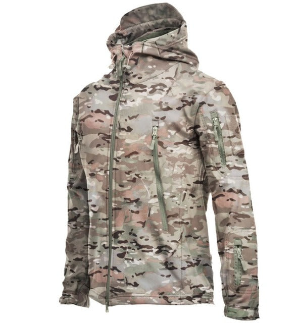 Waterproof Hooded Fleece Jacket For Men
