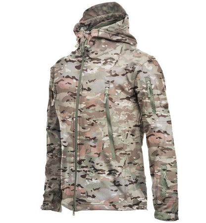 Waterproof Hooded Fleece Jacket For Men