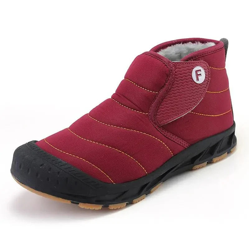 Warm Fuzzy Ankle Snow Boots - OutfitLondon