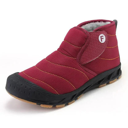 Warm Fuzzy Ankle Snow Boots - OutfitLondon