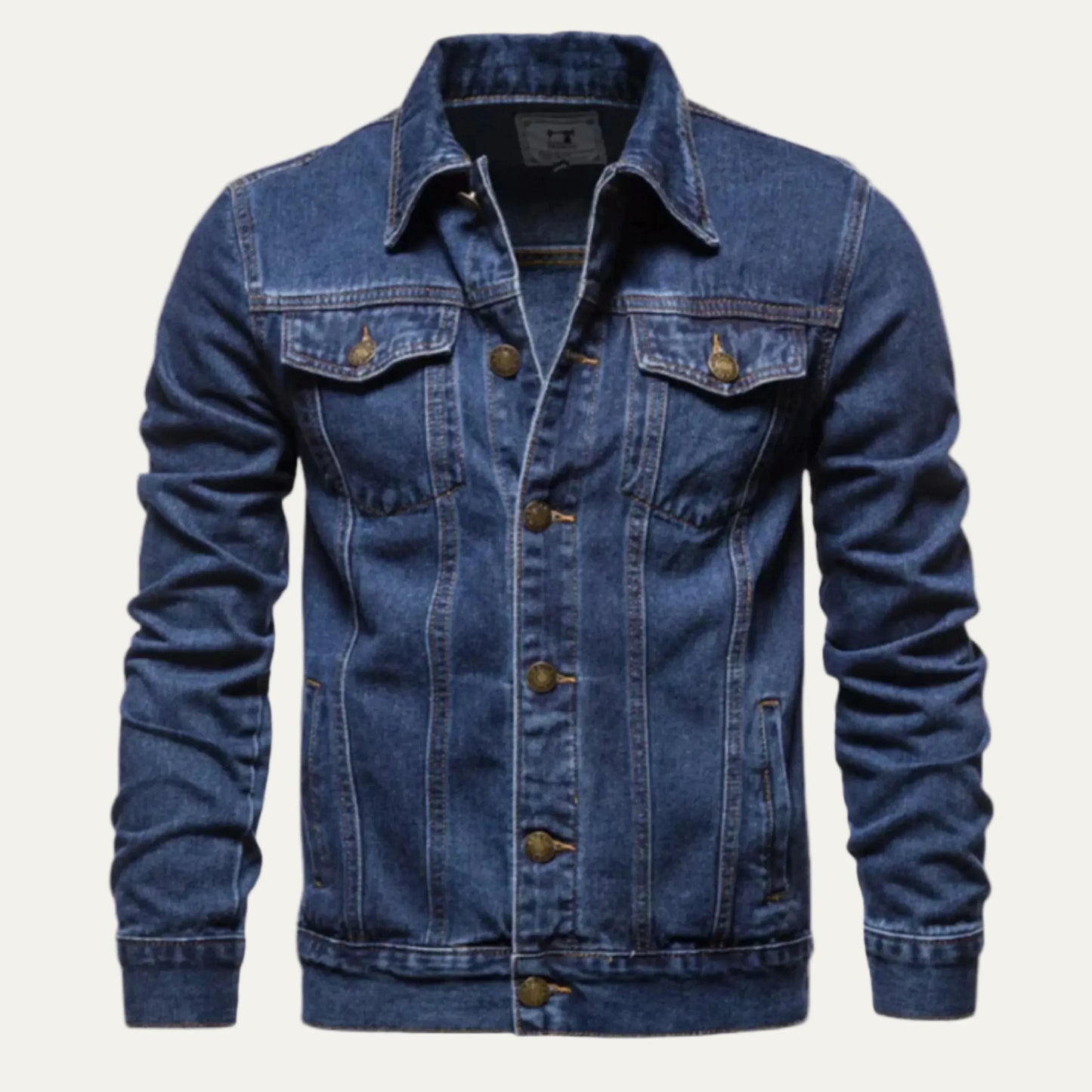 Men's Slim Fit Blue Jeans Jacket