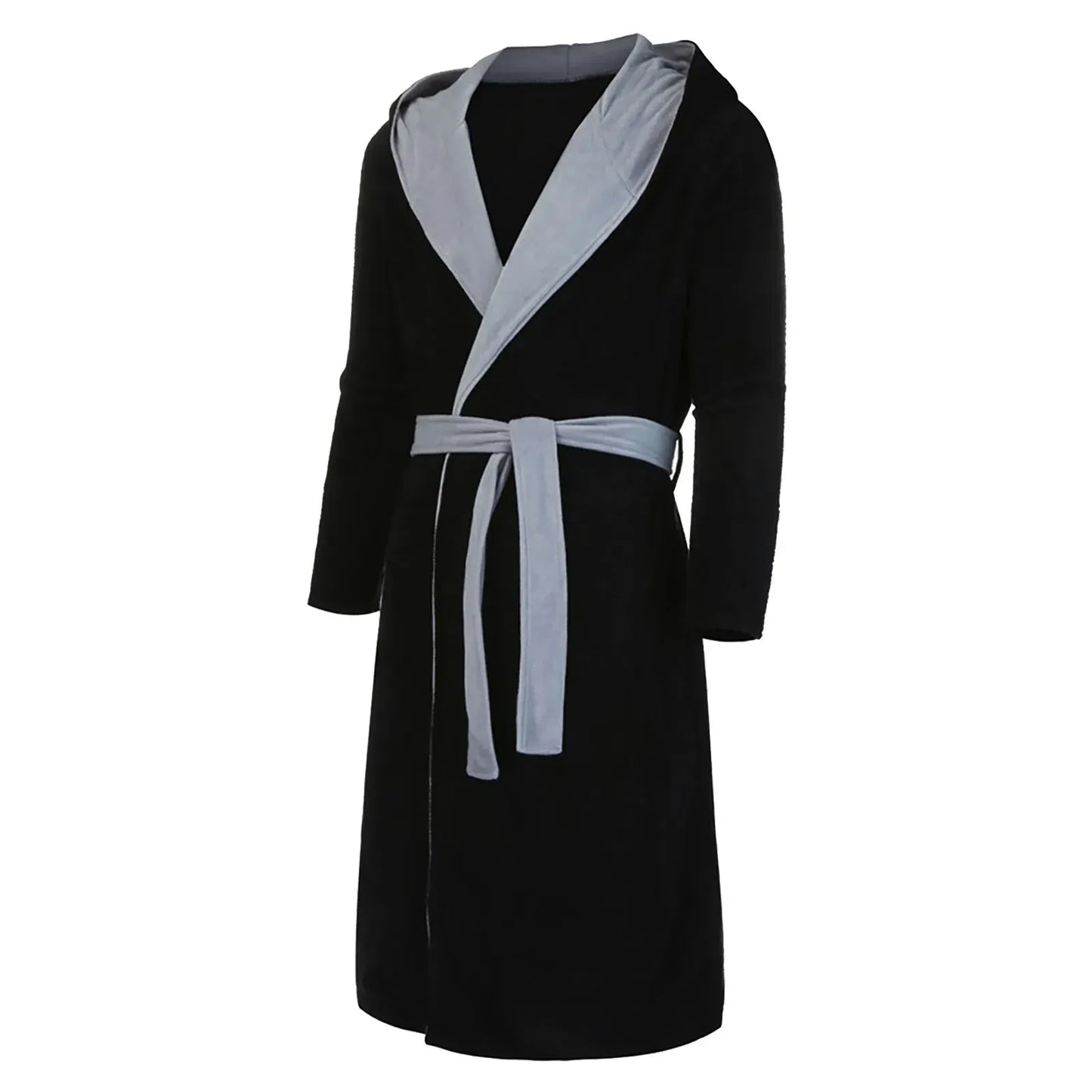 Warm Navy Blue Men's Bath Robe