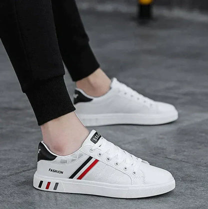 Soft Mens Running Shoes with Colorful Stripe Details
