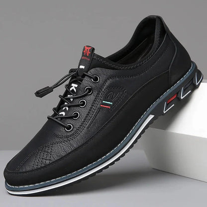 Relaxed Fit Men's Work Shoes with Stretch Laces - OutfitLondon
