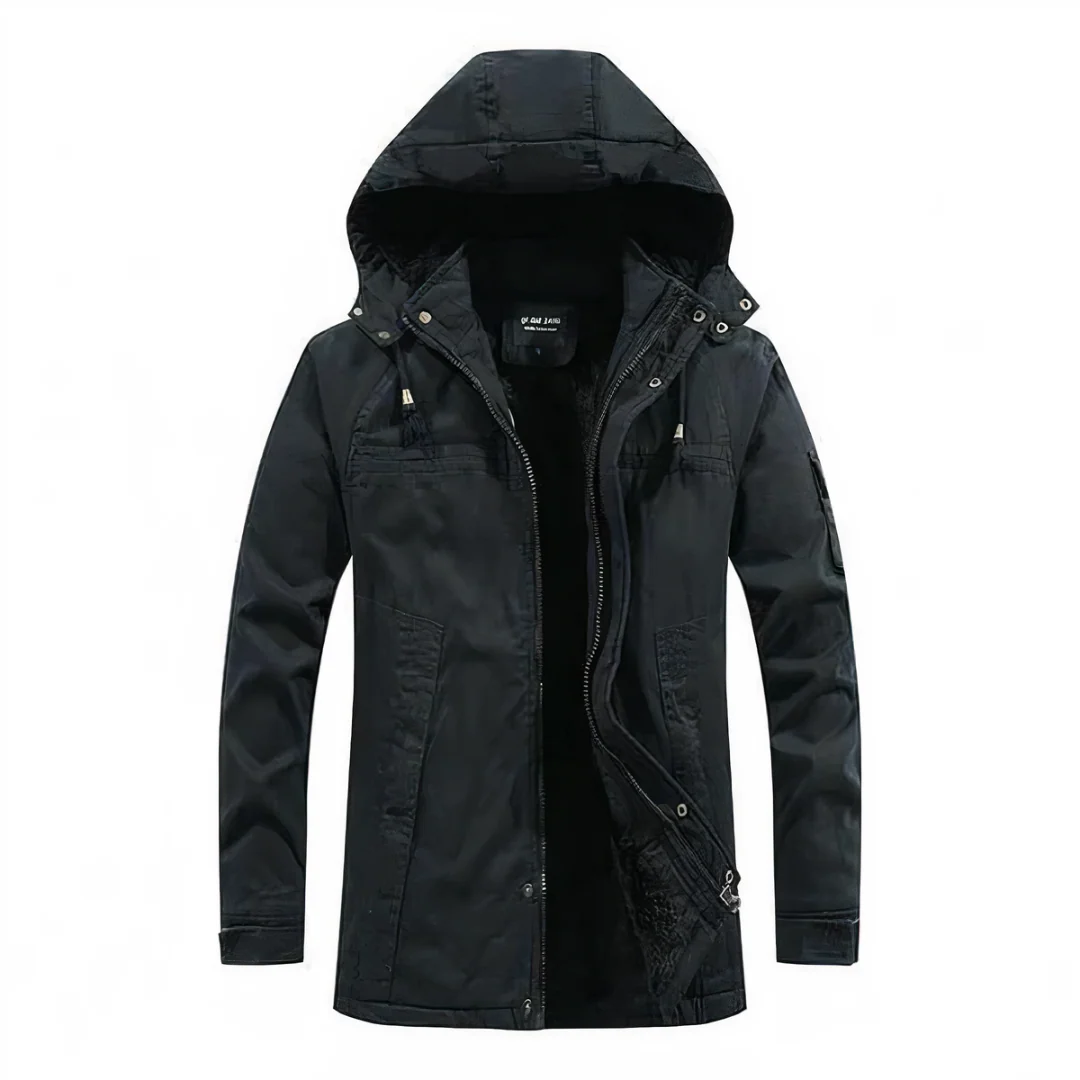Waterproof Men's Parka Coat with Hood