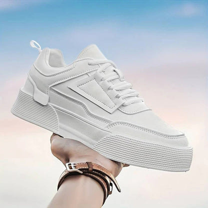 Fresh Black Thick Sole Sneakers Men