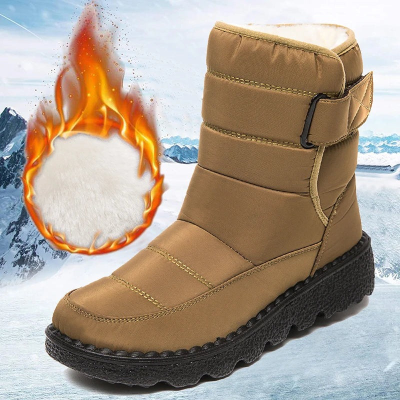 Warm Waterproof Snow Boots for Women - OutfitLondon