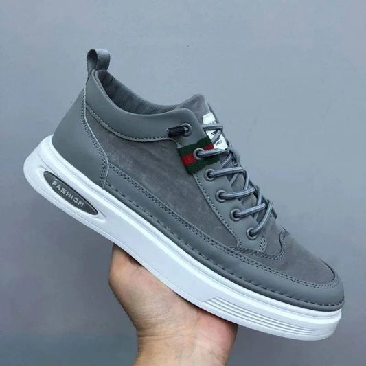 Comfortable Work Leather Sneakers For Men - OutfitLondon