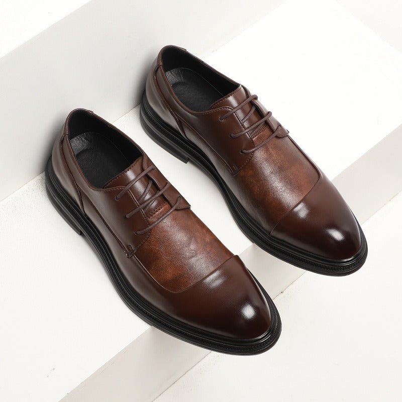 Men's Brown Leather Zip Up Ankle Boots - OutfitLondon