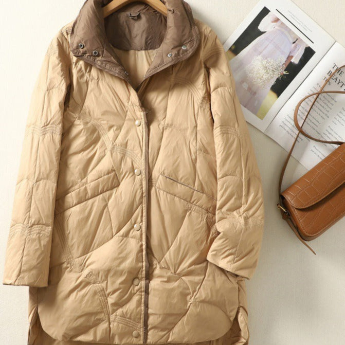 Warm Oversized Down Fill Jacket