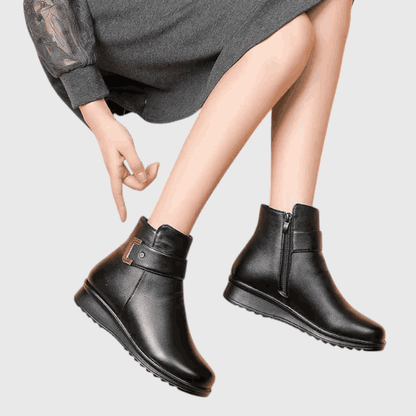 Classic Black Ankle Boots - OutfitLondon