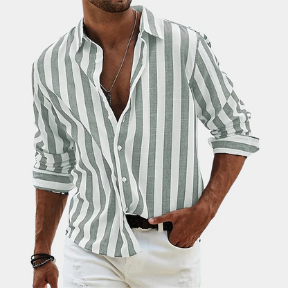 Classic Stripe Men's Casual Shirt