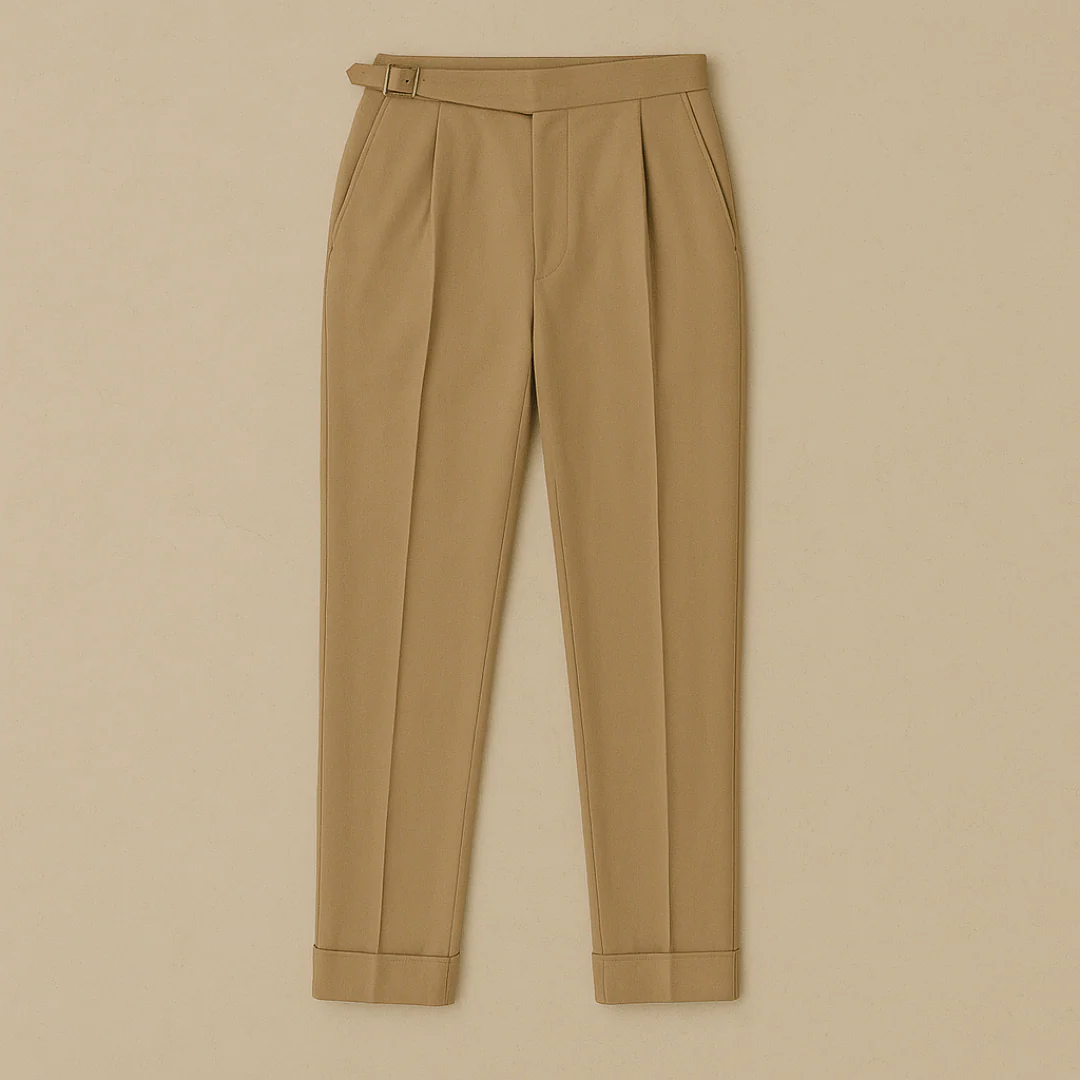 Classic Fit High Waisted Mens Dress Pants