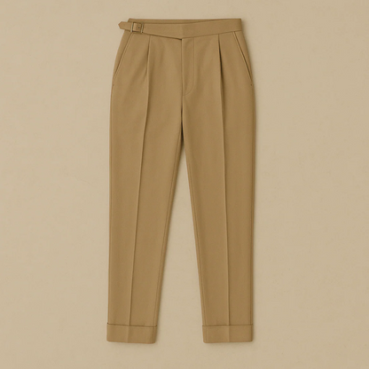 Classic Fit High Waisted Mens Dress Pants