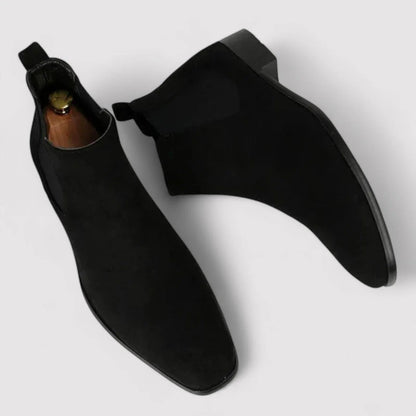 Luxury Suede Chelsea Boots - Classic Slip On Shoes