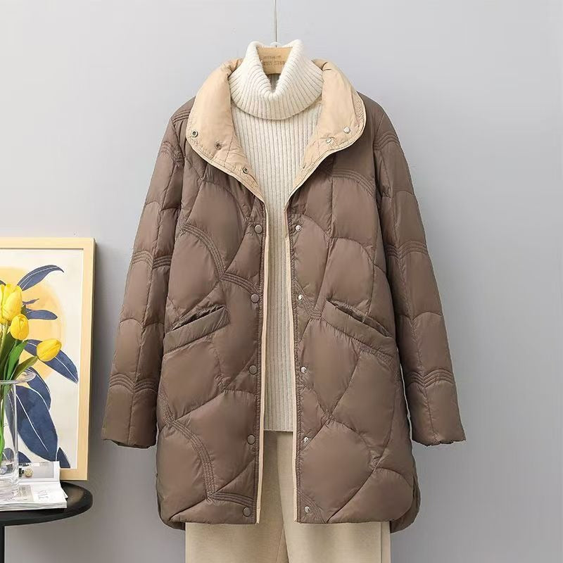 Warm Oversized Down Fill Jacket