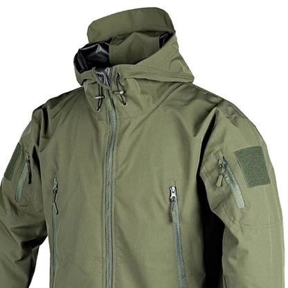 Waterproof Hooded Fleece Jacket For Men