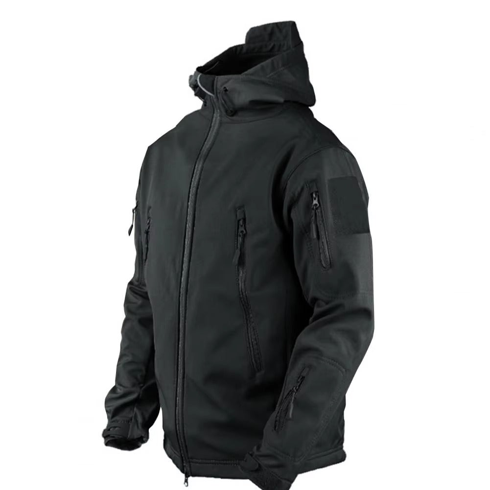 Waterproof Hooded Fleece Jacket For Men