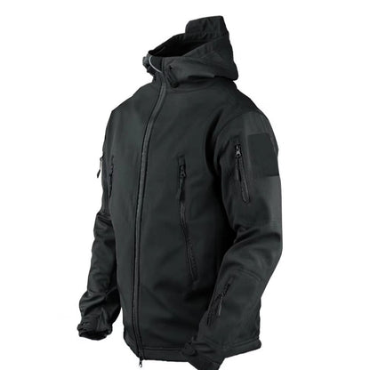Waterproof Hooded Fleece Jacket For Men