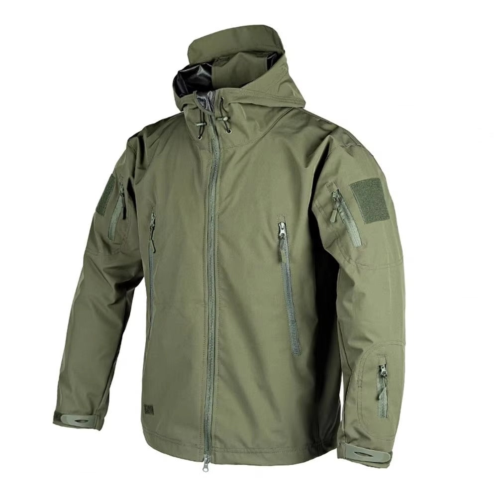 Waterproof Hooded Fleece Jacket For Men