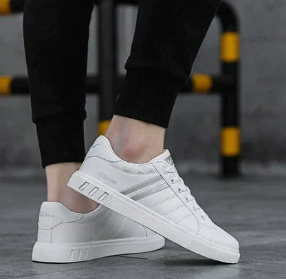 Soft Mens Running Shoes with Colorful Stripe Details