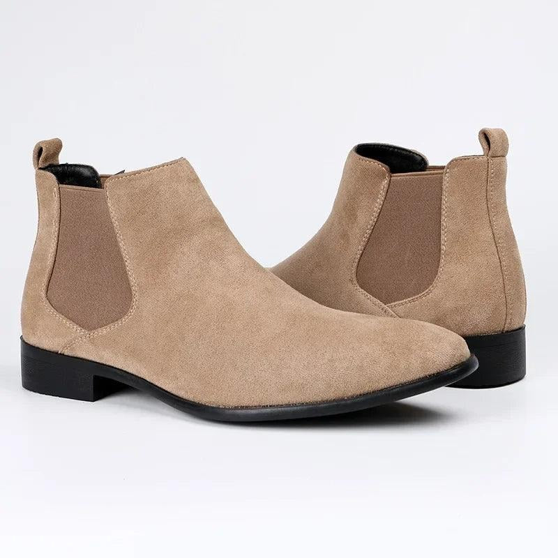 Stylish Men's Chelsea Ankle Boots Suede Style