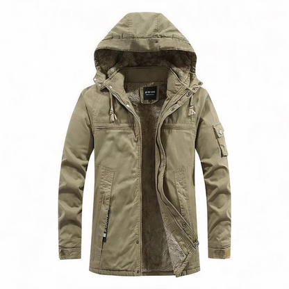 Waterproof Men's Parka Coat with Hood