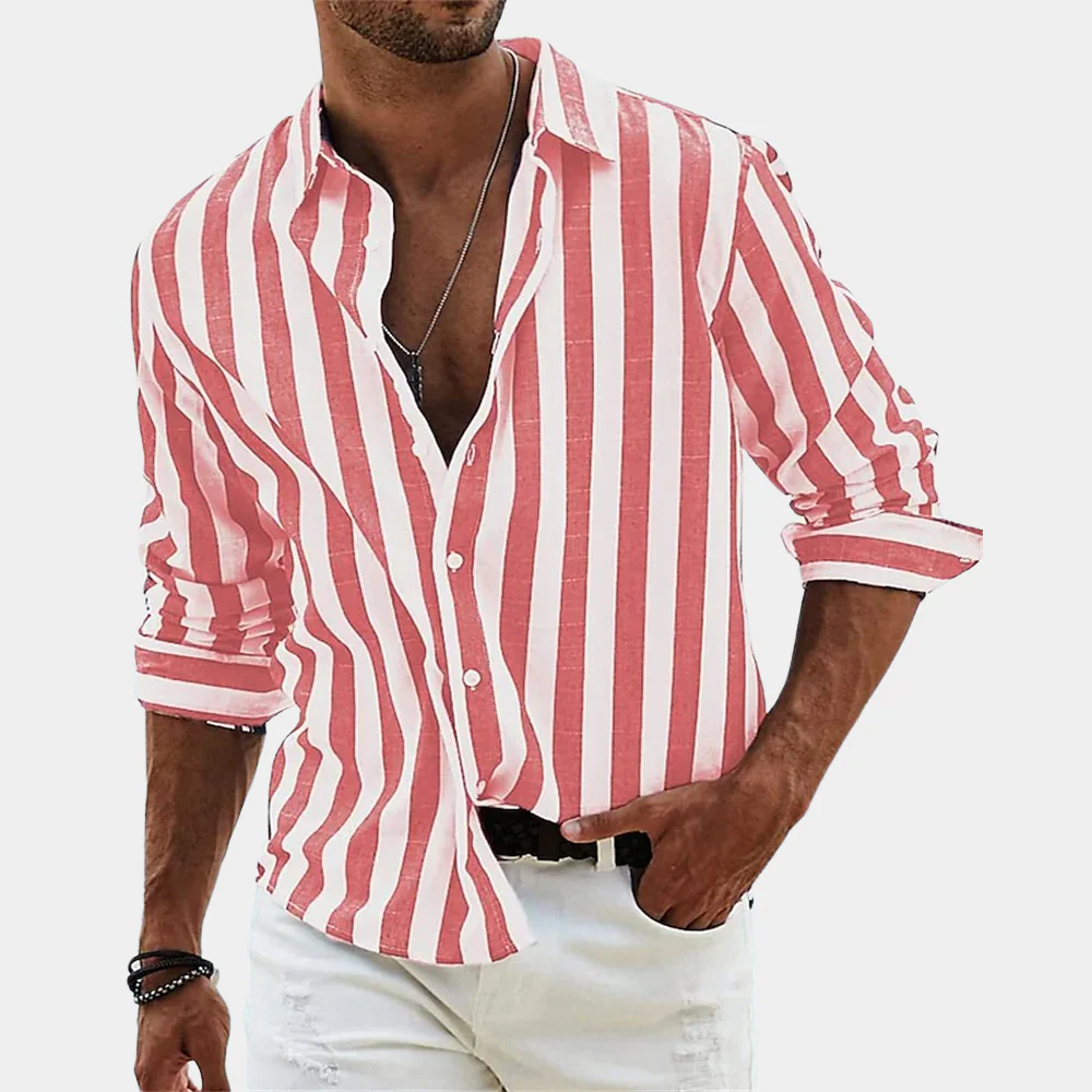 Classic Stripe Men's Casual Shirt