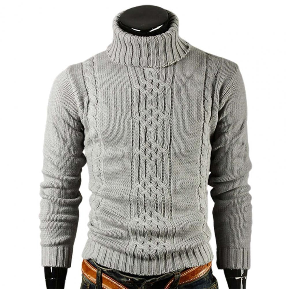 Warm Merino Wool Crew Neck Sweater for Men