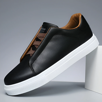 Vintage Style Men's Genuine Leather Sneakers