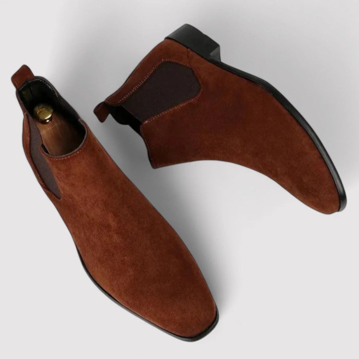 Luxury Suede Chelsea Boots - Classic Slip On Shoes