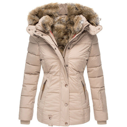 Stylish Hooded Winter Coat with Long Sleeves