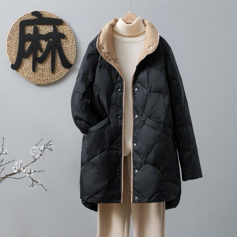 Warm Oversized Down Fill Jacket