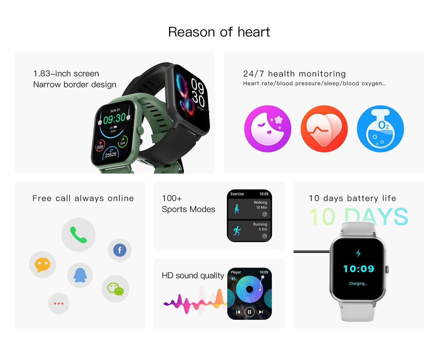 Fitness Tracker Watch with Heart Rate and GPS